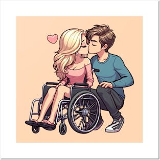 Wheelchair Love 1 Posters and Art